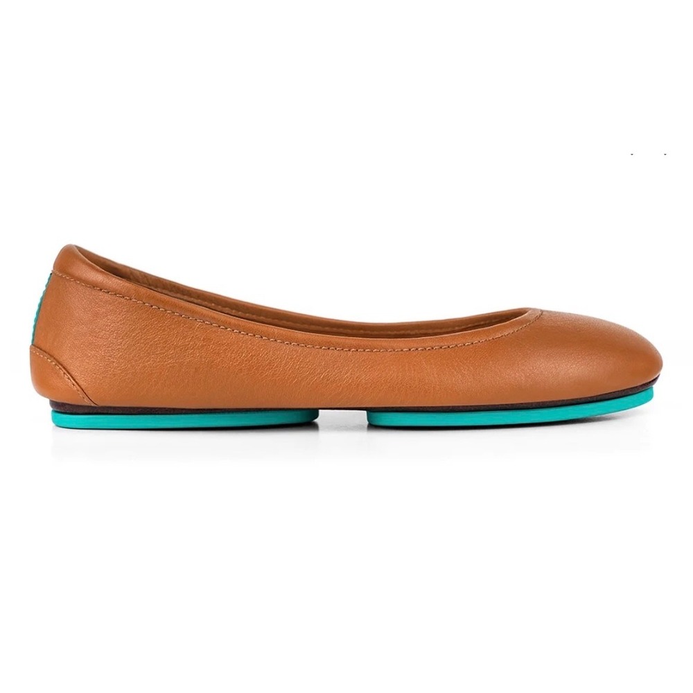 Tieks Chestnut Brown Leather Ballet Flats Foldable Travel Shoes 8
Minimalist
